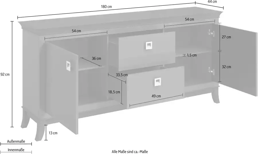 Leonique Dressoir Tisaro Breedte 180 cm - Foto 2