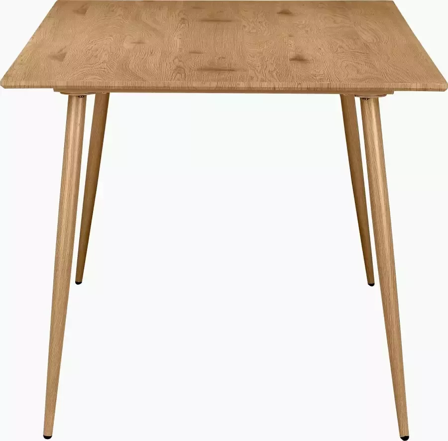 Leonique Eethoek Eadwine TOPSELLER! Tafel plus 4 stoelen zitgroep bestaande uit eettafel 160 cm en 4 eetkamerstoelen gestoffeerde stoelen (set 5-delig)