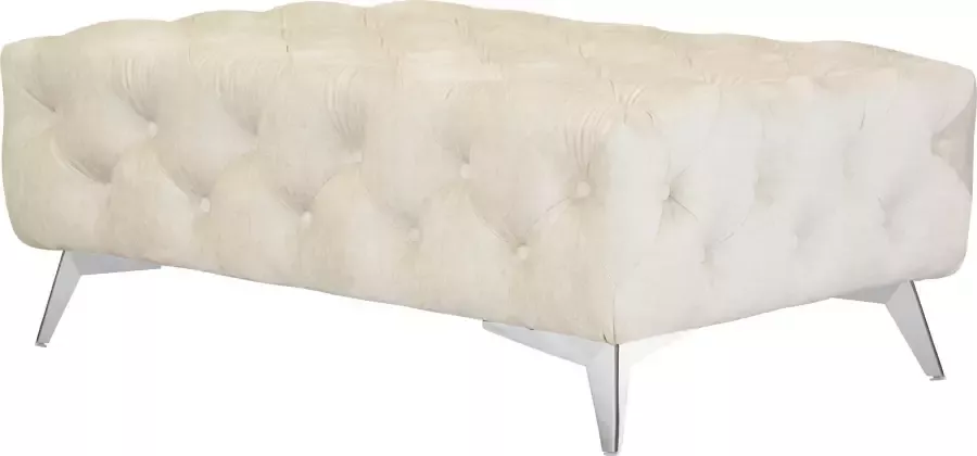 Leonique Hocker Glynis luxueuze capitonnage moderne chesterfield look kleur van de poten ter keuze - Foto 3