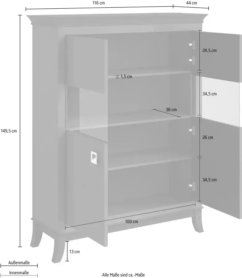 Leonique Hoge kast Tisaro Hoogte 149 5 cm - Foto 1