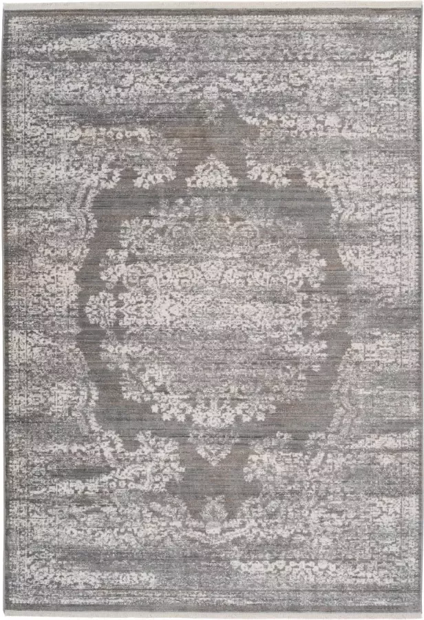 Leonique Oosters tapijt Malak Oriënt-look vintage-effect used look korte pool met franje