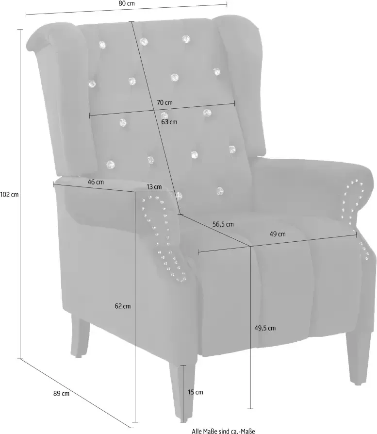 Leonique Relaxfauteuil Childebert met verstelling zacht verdikte zitting en rugleuning zithoogte 49 5 cm (1 stuk) - Foto 7