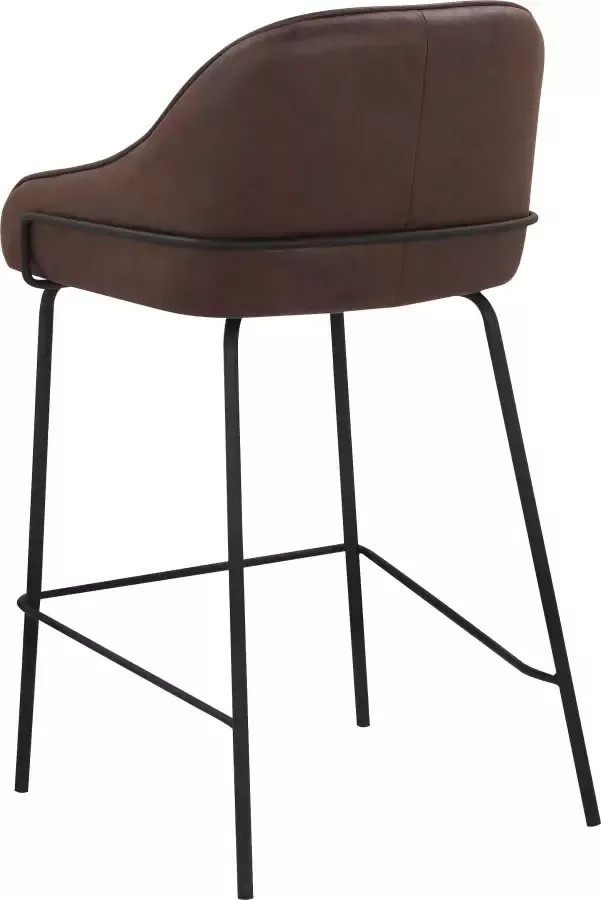 Leonique Stoel met 4 poten Puant met stof van polyester gerecycled polyester zithoogte 65 cm (2 stuks) - Foto 5