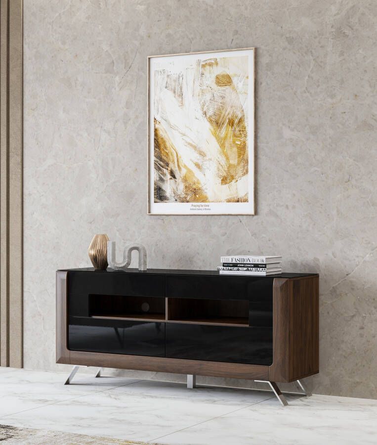 Leonique Tv-meubel Kasai Breedte 160 5 cm met 2 laden