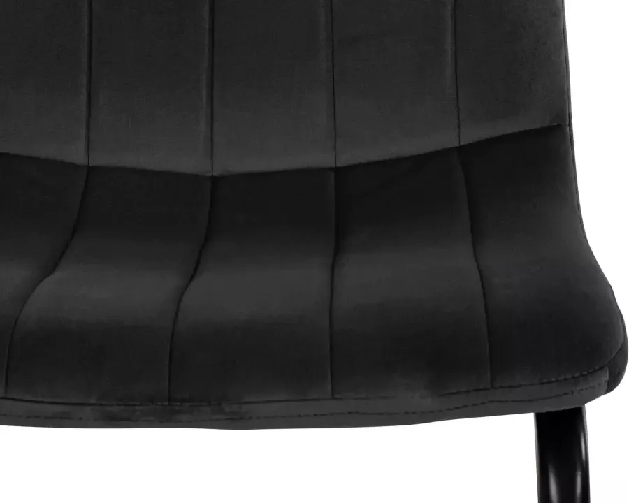 Leonique Vrijdragende stoel Marcela zitting in veloursstof naden aan de zitoppervlak zithoogte 48 cm - Foto 1