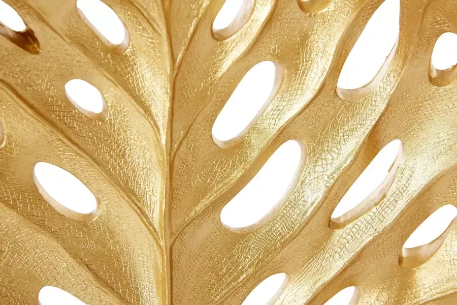 Leonique Wandkaarsenhouder Leaf goud modern glamoureus polyresine (kunststeen) goudkleur - Foto 3