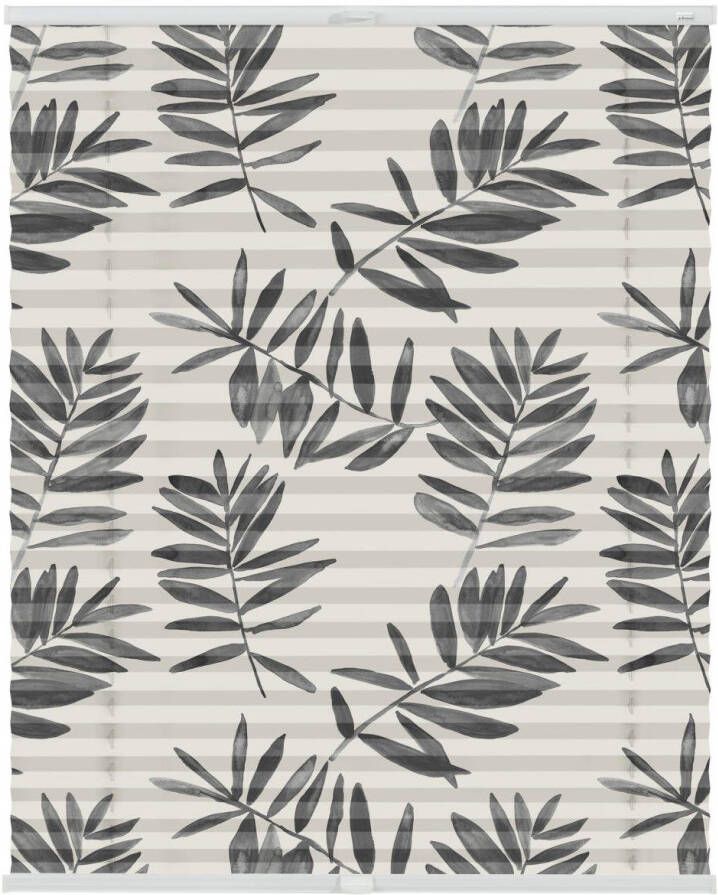 LICHTBLICK Plissé Klemmfix zonder boren ondoorzichtig black Watercolor branches (1 stuk) - Foto 3