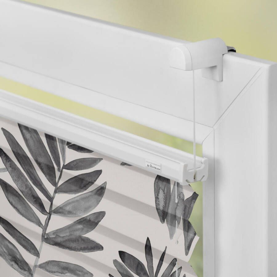 LICHTBLICK Plissé Klemmfix zonder boren ondoorzichtig black Watercolor branches (1 stuk) - Foto 2