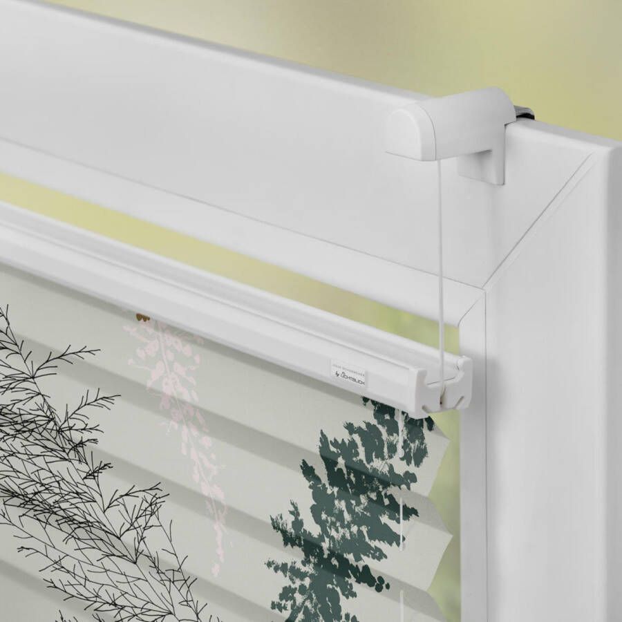 LICHTBLICK Plissé Klemmfix zonder boren ondoorzichtig Fir Branches groen (1 stuk) - Foto 2