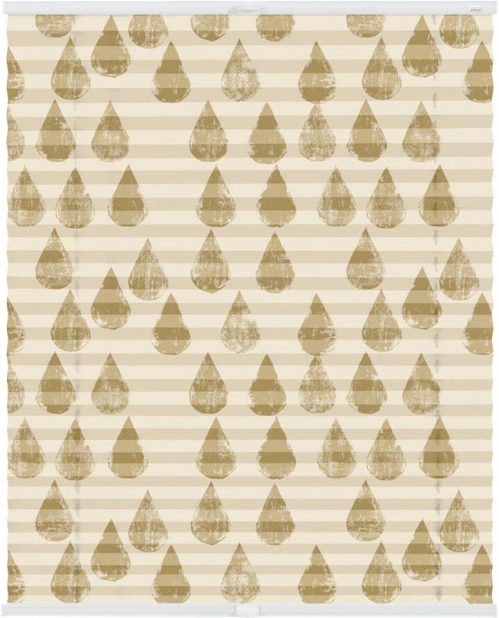 LICHTBLICK Plissé Klemmfix zonder boren ondoorzichtig golden drops goudkleur (1 stuk) - Foto 3