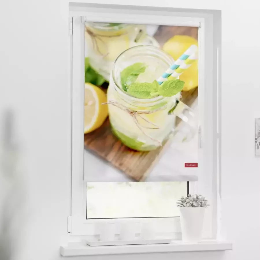 LICHTBLICK Rolgordijn met zijbediening Klemmfix motief Limo (1 stuk) - Foto 2