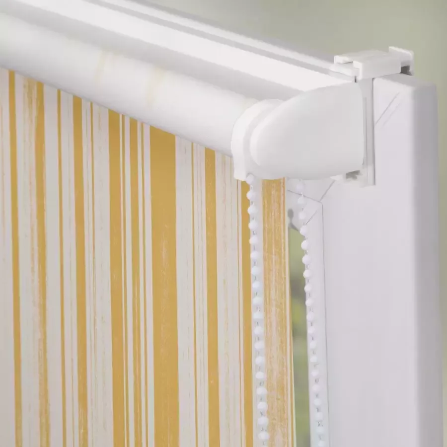 LICHTBLICK Rolgordijn met zijbediening Rolgordijn Klemmfix zonder boren verduistering Flowing honey geel (1 stuk)