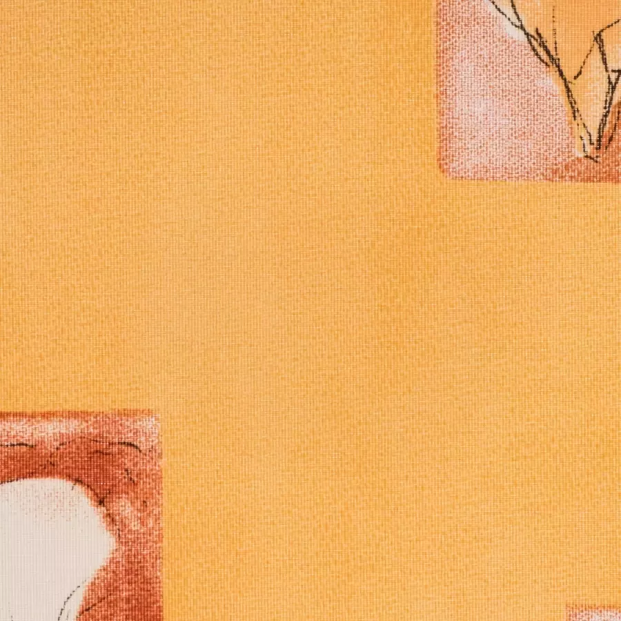 Liedeco Rolgordijn met zijbediening Bloemen oranje Rolgordijn met zijbediening rolgordijn met kettingbediening decoratief rolgordijn bloemen oranje (1 stuk) - Foto 2