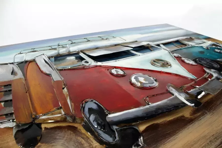 Locker Metalen artprint 3D BULLI - Foto 2