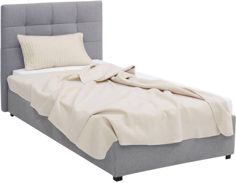 Lüttenhütt Gestoffeerd bed Endres met bedkist naar keuze zonder matras lattenbodem of incl. matras - Foto 9