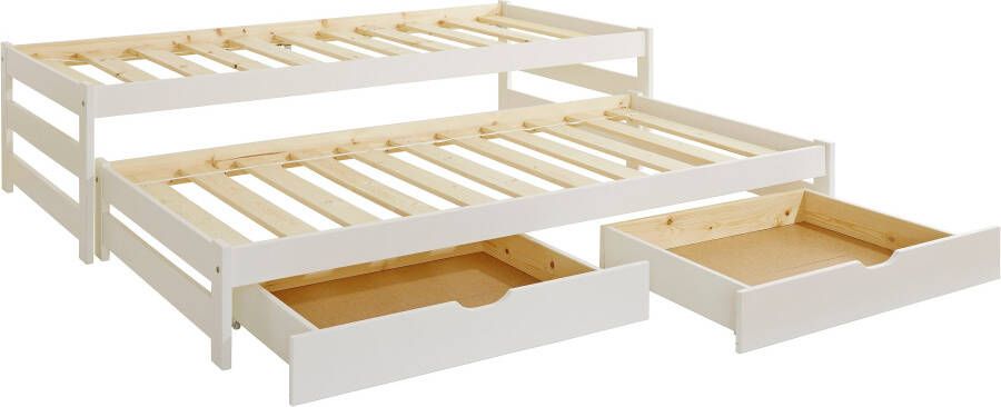 Lüttenhütt Functioneel ledikant "TORGNY" met 2 lades met twee slaapplaatsen - Foto 9