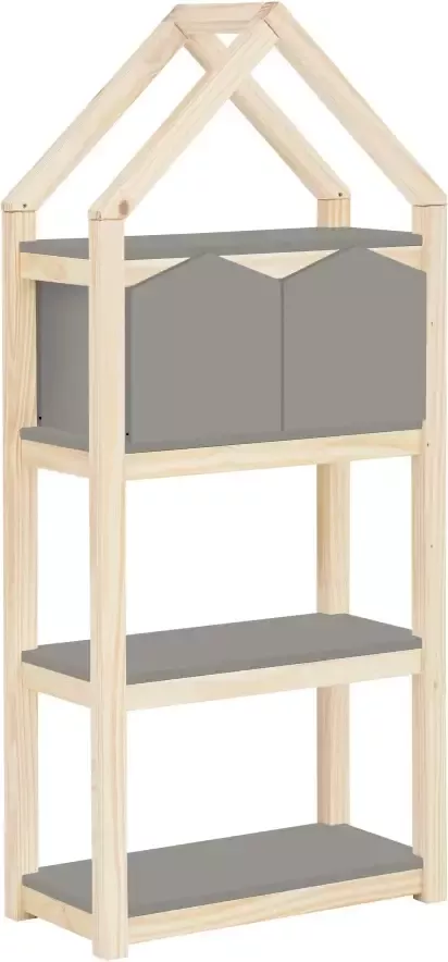 Lüttenhütt Kinderrek Meentje Boekenkast 2 boxen planken en boxen gemaakt van MDF breedte 59 5 cm - Foto 9