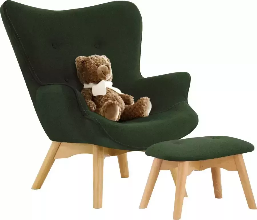 Home affaire Fauteuil Duca mini in een kleine versie voor kinderen