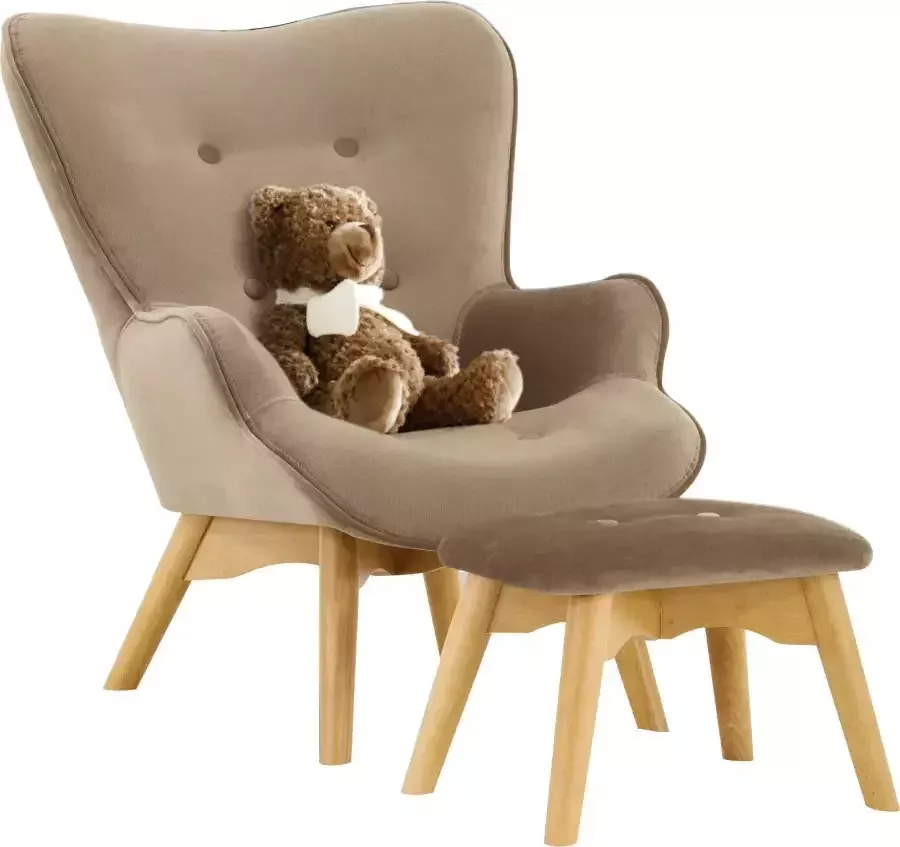 Home affaire Fauteuil Duca mini in een kleine versie voor kinderen
