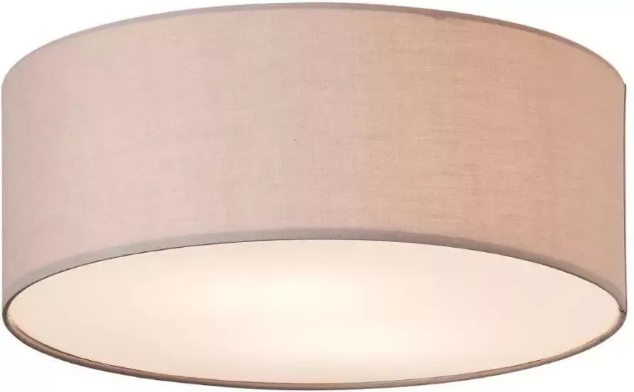 My home Plafondlamp Lüchte Stof scherm uni greige plafondlamp ø 45 cm (1 stuk) - Foto 3