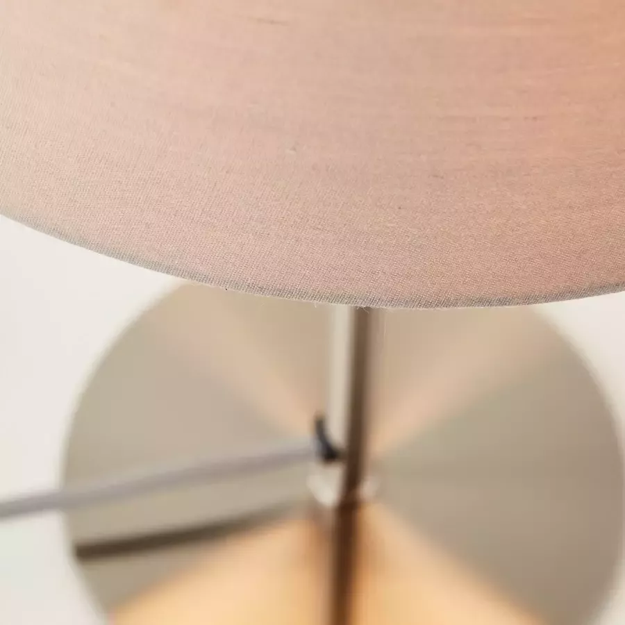 Lüttenhütt Tafellamp Lüchte Bureaulamp met stoffen kap ø 40 cm tuimelschakelaar aan de lamp (1 stuk) - Foto 1