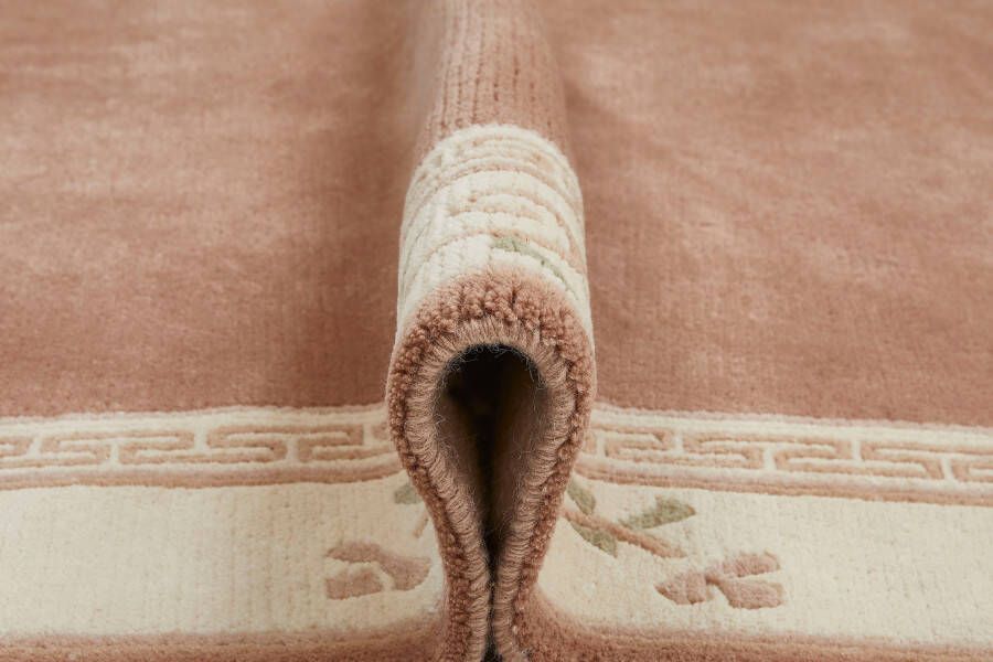 LUXOR living Wollen kleed Giza 100% wol handgeknoopt met bies en franjes - Foto 4