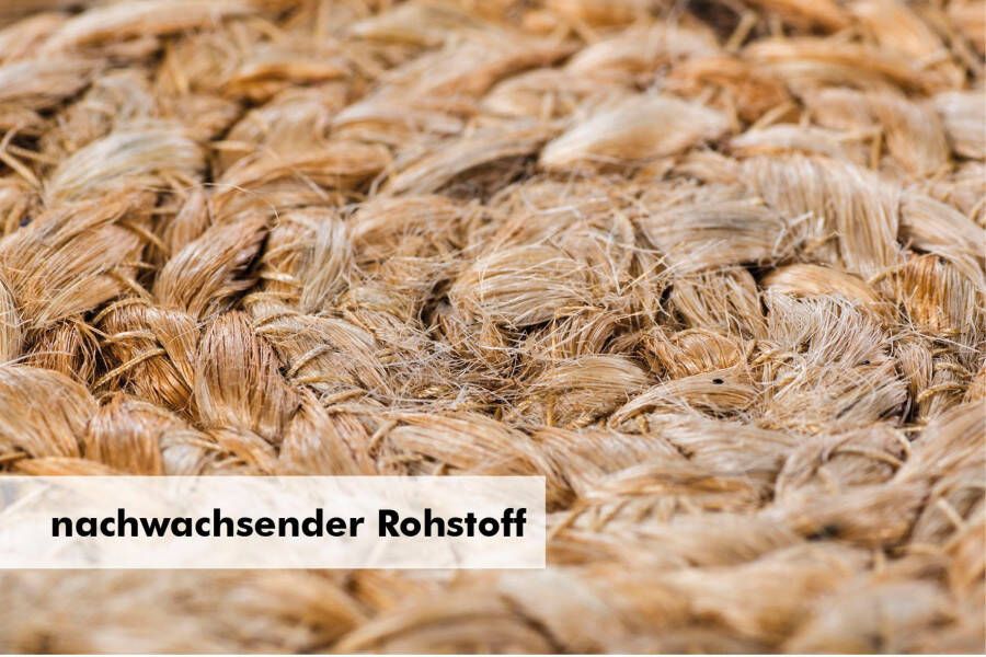 LUXOR living Vloerkleed Balo Jute tapijt pure natuurlijke vezel handgeweven vlechtontwerp - Foto 10