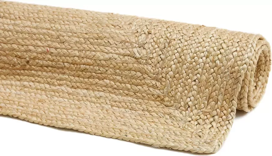 LUXOR living Vloerkleed Ibo jute tapijt Omkeerbaar tapijt handgeweven natuurlijke vezel Boho-stijl - Foto 12