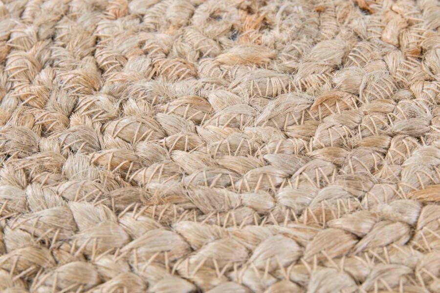 LUXOR living Vloerkleed Mamda 2 jute tapijt Platweefsel met de hand gevlochten vlecht design natuurmateriaal boho-stijl