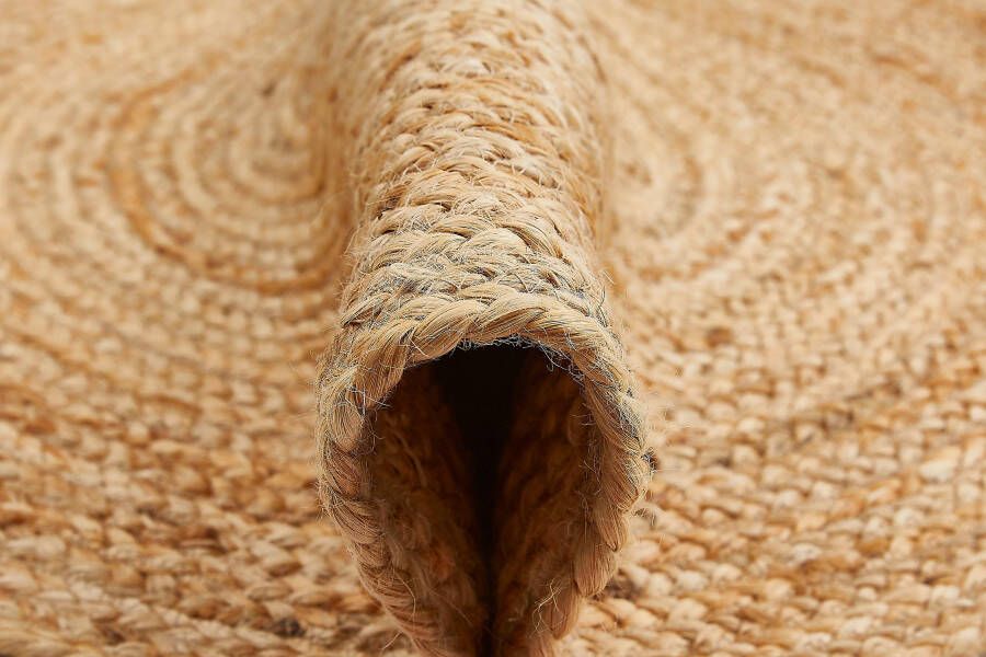 LUXOR living Vloerkleed Mamda 2 jute tapijt Platweefsel met de hand gevlochten vlecht design natuurmateriaal boho-stijl - Foto 5