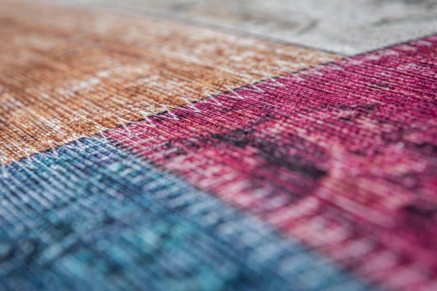 LUXOR living Vloerkleed Prima 2 Korte pool patchwork motief vintage-design woonkamer - Foto 6