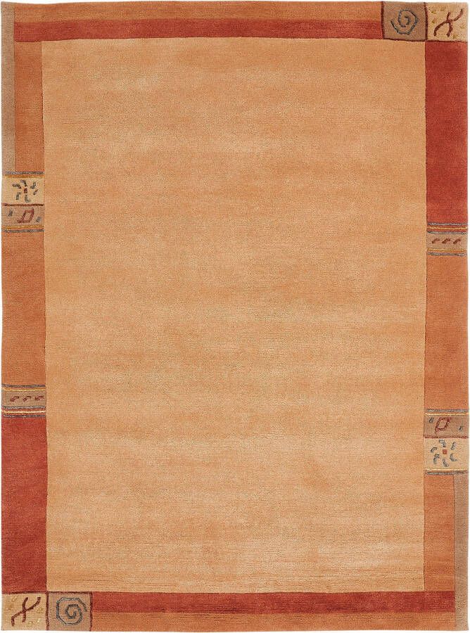LUXOR living Wollen kleed India zuivere wol met de hand geknoopt met randdessin ook als loper - Foto 6