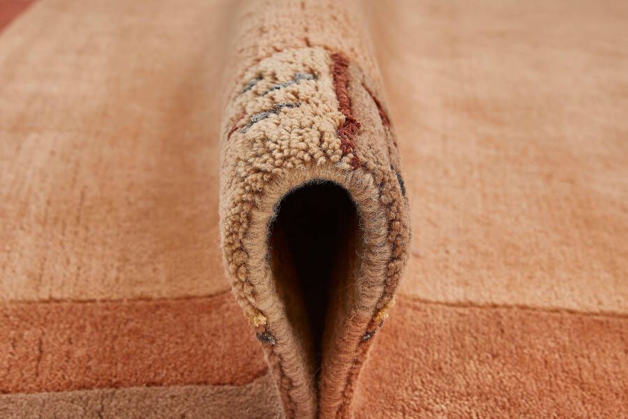LUXOR living Wollen kleed India zuivere wol met de hand geknoopt met randdessin ook als loper - Foto 7