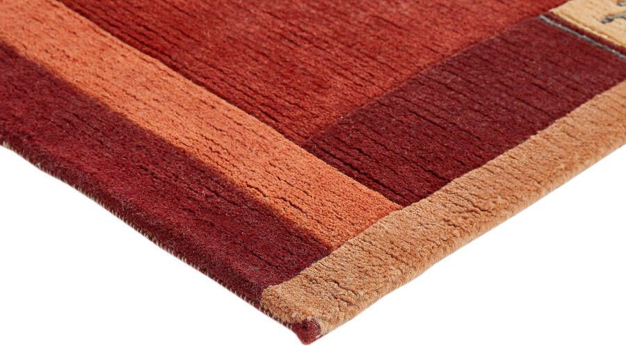 LUXOR living Wollen kleed India zuivere wol met de hand geknoopt met randdessin ook als loper - Foto 13