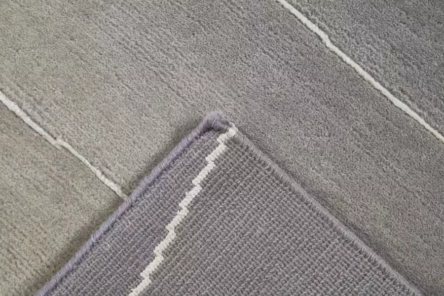 LUXOR living Wollen kleed LINEO Nepal tapijt 100% wol handgeknoopt met bies - Foto 3