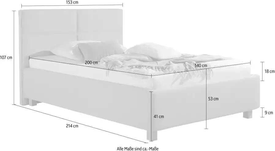 Maintal Gestoffeerd bed inclusief bedkist - Foto 9