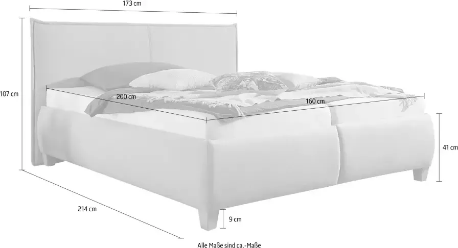 Maintal Gestoffeerd bed met bedkist - Foto 6