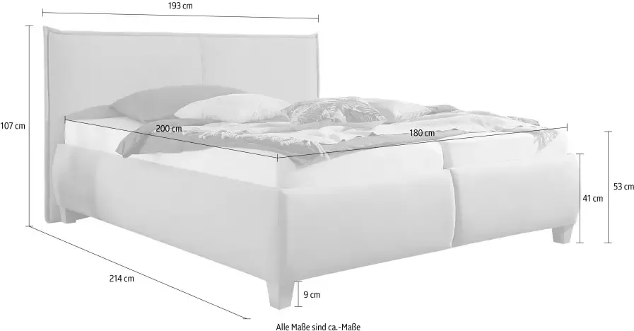 Maintal Gestoffeerd bed met bedkist - Foto 10