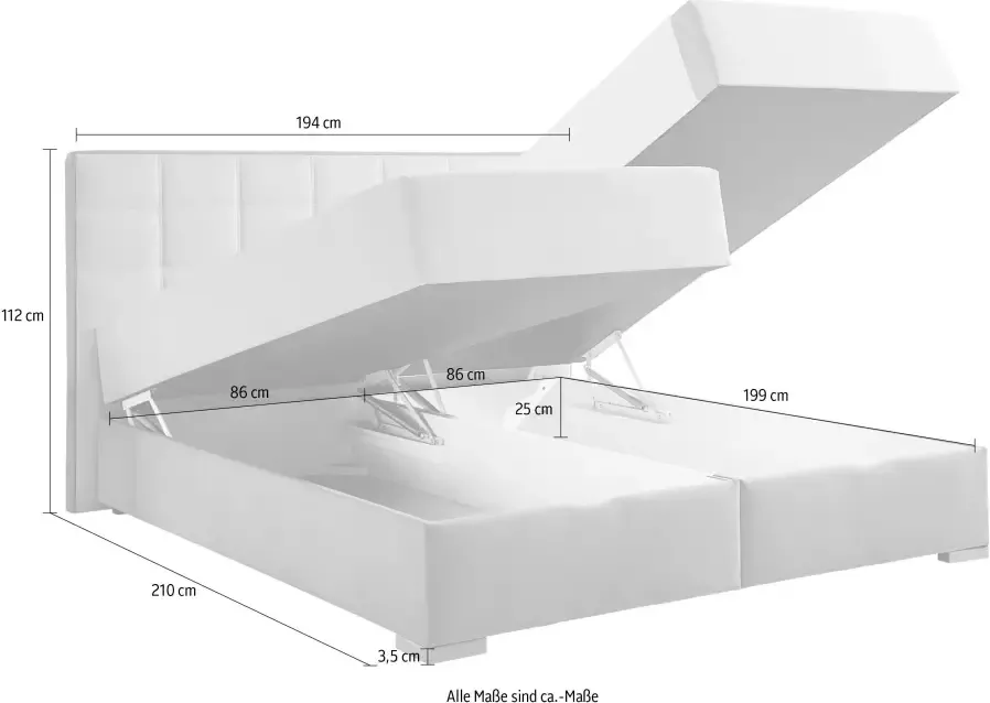 Maintal Boxspring met bedkist en topmatras - Foto 3