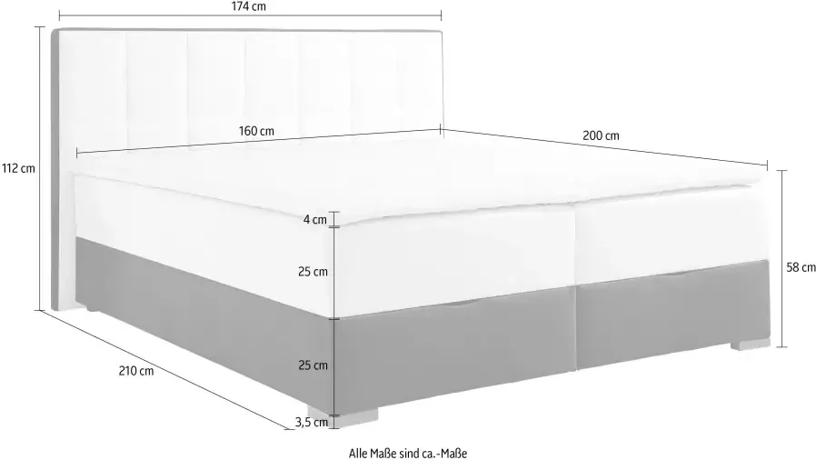 Maintal Boxspring met bedkist en topmatras - Foto 6