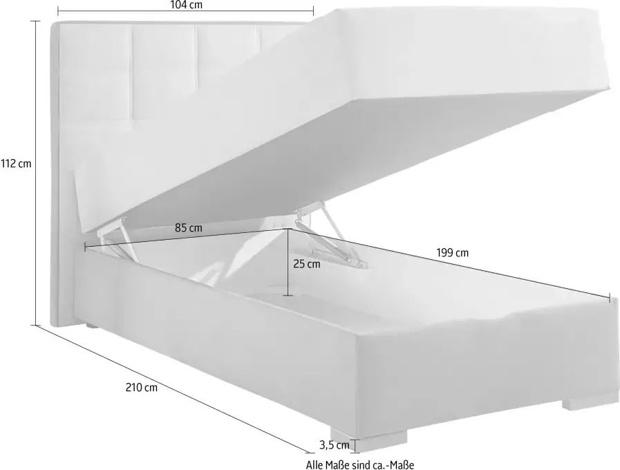 Maintal Boxspring met bedkist en topmatras - Foto 5