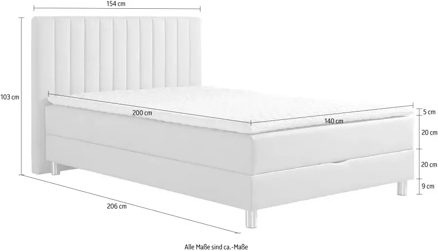 Maintal Boxspring met bedkist en topmatras van koudschuim - Foto 5