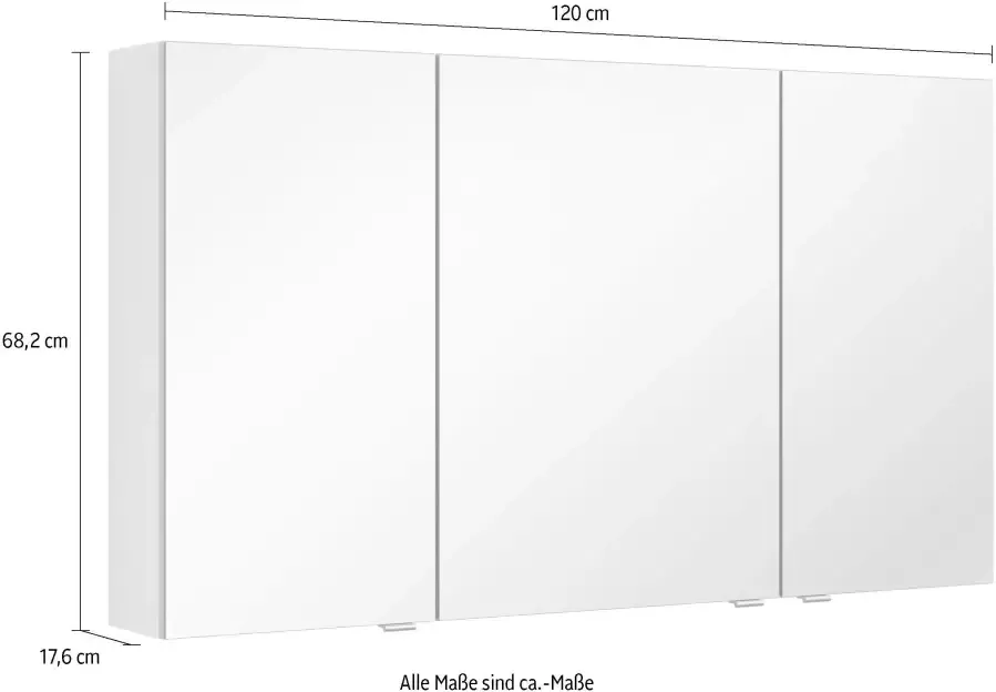MARLIN Spiegelkast 3980 met dubbelzijdig spiegelende deuren voorgemonteerd - Foto 4