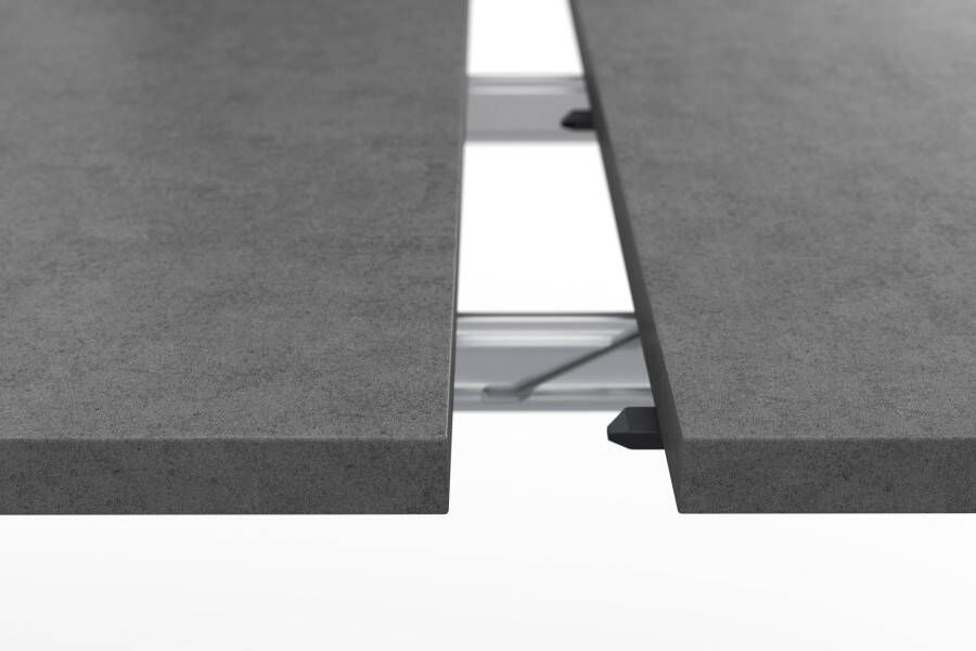 Mäusbacher Eettafel Comfort C met x-frame in grafiet en met uittrekfunctie breedte 160-260 cm - Foto 5