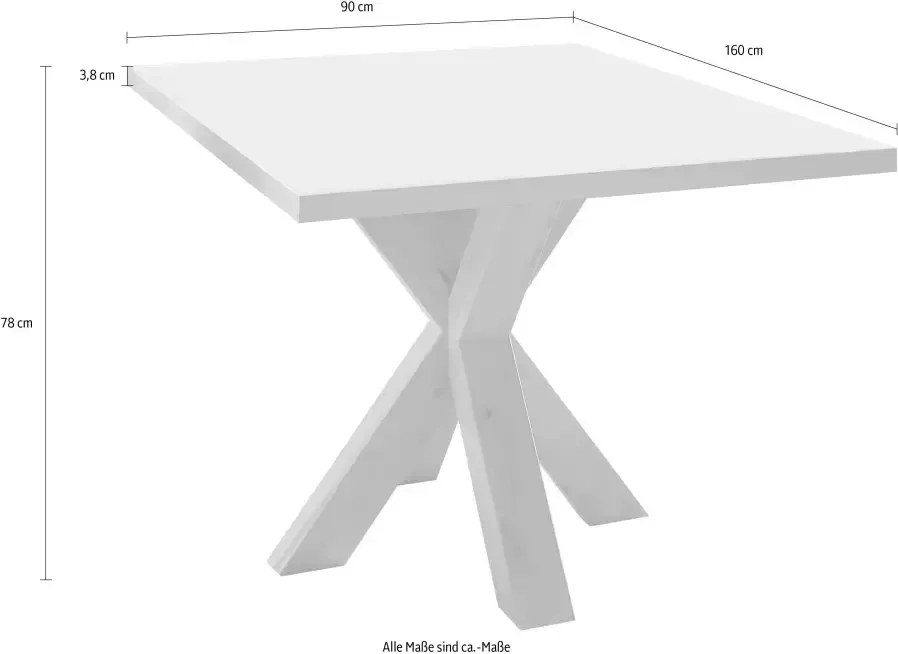 Mäusbacher Eettafel 160 cm uittrekbaar tot 210 cm - Foto 1
