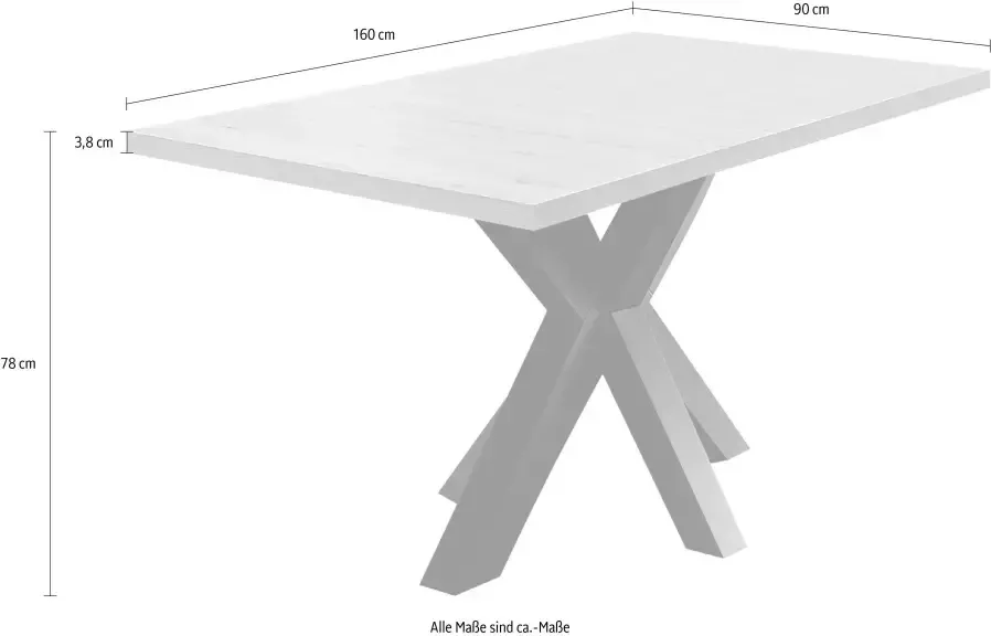 Mäusbacher Eettafel 160 cm uittrekbaar tot 210 cm