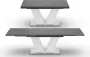 Mäusbacher Eettafel Comfort D met v-frame in wit en met uittrekfunctie breedte 160-260 cm - Thumbnail 2