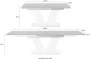 Mäusbacher Eettafel Comfort D met v-frame in wit en met uittrekfunctie breedte 160-260 cm - Thumbnail 10