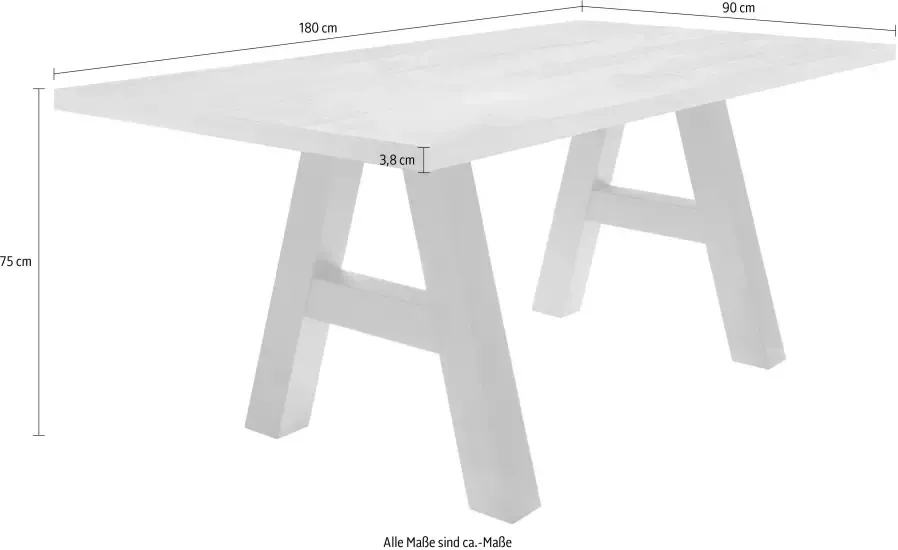 Mäusbacher Eettafel Mister A-vormig frame - Foto 1