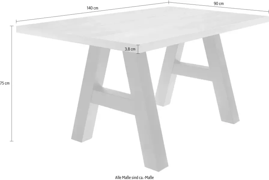 Mäusbacher Eettafel Mister A-vormig frame - Foto 1